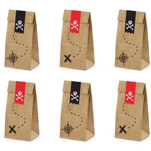 PartyDeco TNS9-031 Lunch Box - Lunch Bag - Pirates Theme - 6 pcs PartyDeco TNS9-031 Lunch Box - Lunch Bag - Pirates Theme - 6 pcs