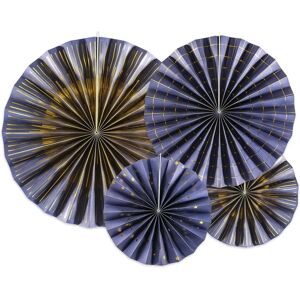 Pricenet Dunkelblaue Dekorative Rosetten - 4er-Set Pricenet Dunkelblaue Dekorative Rosetten - 4er-Set