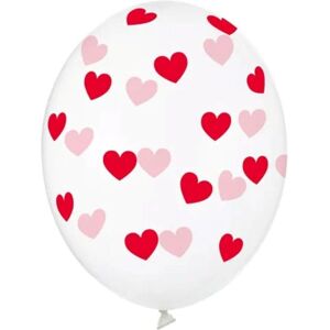 Pricenet Herzen Ballons - 30cm Klars Latex, 6 Stück Pricenet Herzen Ballons - 30cm Klars Latex, 6 Stück