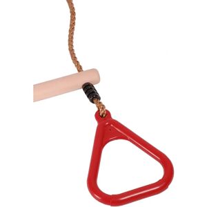 JUST FUN Trapezio di Ginnastica con Anelli Triangolari - Rosso - Dimensione: barra Ø 35 x 580 mm, impugnature 210 x 160 x 20 mm JUST FUN Trapezio di Ginnastica con Anelli Triangolari - Rosso - Dimensione: barra Ø 35 x 580 mm, impugnature 210 x 160 x 20 mm