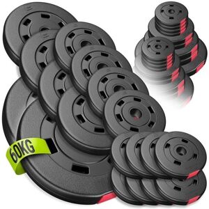 Ensemble de Poids Composé Hop-Sport - 60 kg - Noir - Publicité Ensemble de Poids Composé Hop-Sport - 60 kg - Noir - Publicité