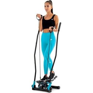 Hop-Sport HS-045S Slim Stepper hydraulique ajustable bleu avec poignées - Publicité Hop-Sport HS-045S Slim Stepper hydraulique ajustable bleu avec poignées - Publicité