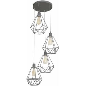 Netlighting Karo Cluster Pendant - Ceiling Light - Grey - 35cm - Unisex Netlighting Karo Cluster Pendant - Ceiling Light - Grey - 35cm - Unisex