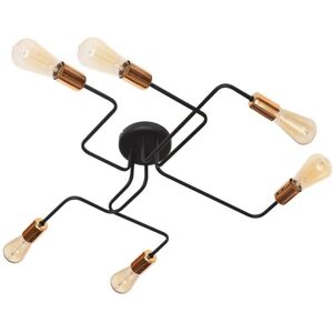 Helam Lighting Helam Tube Multi Arm Semi Flush Ceiling Light - Black Copper - 75cm Helam Lighting Helam Tube Multi Arm Semi Flush Ceiling Light - Black Copper - 75cm
