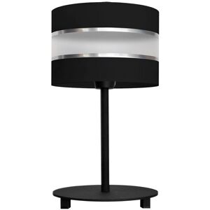 Helam Helen Table Lamp - Round Shade Black Silver - 20cm - Table Lamp Helam Helen Table Lamp - Round Shade Black Silver - 20cm - Table Lamp