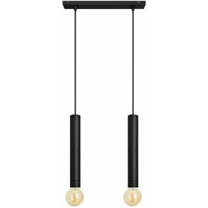 Helam Lighting Tuba 40cm Black 2-Light Ceiling Pendant Helam Lighting Tuba 40cm Black 2-Light Ceiling Pendant