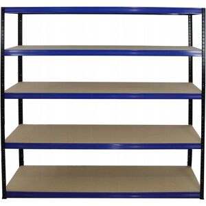 Helios - HBN_213X150X50_5_275 - Czarny-Niebieski - 5 półek - Shelving unit Helios - HBN_213X150X50_5_275 - Czarny-Niebieski - 5 półek - Shelving unit