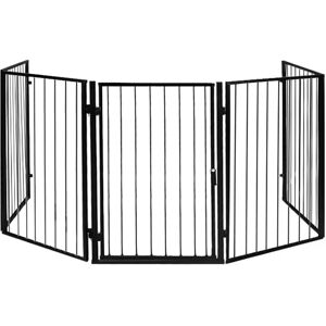 Viking Choice Ogrodzenie do kominka - bariera do pieca - bramka bezpieczeństwa - Czarny Viking Choice Ogrodzenie do kominka - bariera do pieca - bramka bezpieczeństwa - Czarny