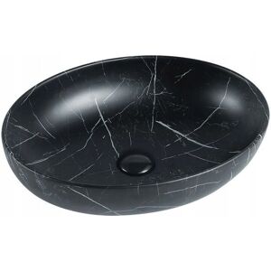 Global lavabo cerámico sobre encimera 52x39,5x13 cm negro - Lavabo Global lavabo cerámico sobre encimera 52x39,5x13 cm negro - Lavabo
