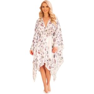 Kalimo Hulhule Ecru Satin Housecoat - Housecoat Kalimo Hulhule Ecru Satin Housecoat - Housecoat