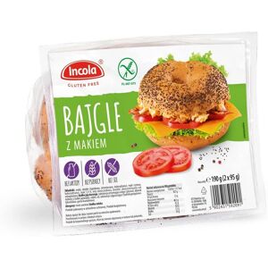 Bagels sans gluten aux graines de pavot - 190 g - Incola - Publicité Bagels sans gluten aux graines de pavot - 190 g - Incola - Publicité
