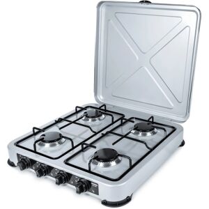Promis KG400 Cuisinière à Gaz à Quatre Brûleurs Argentée - Publicité Promis KG400 Cuisinière à Gaz à Quatre Brûleurs Argentée - Publicité