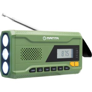 Manta RDI401G Dynamo - Radio - Vert - Urgence Portable Manta RDI401G Dynamo - Radio - Vert - Urgence Portable