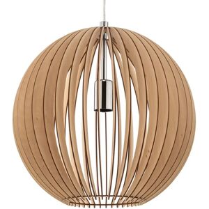 Euluna Pendant Lamp Paz - Wood, Chrome, 42cm Euluna Pendant Lamp Paz - Wood, Chrome, 42cm