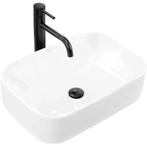Rea Demi Slim Bathroom Sink - Modern, Space-saving, Ceramic Rea Demi Slim Bathroom Sink - Modern, Space-saving, Ceramic