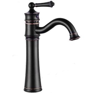 Rea Tall Vintage Black Bathroom Faucet - Retro Style Rea Tall Vintage Black Bathroom Faucet - Retro Style