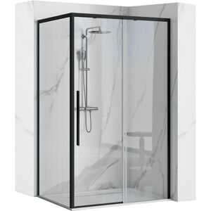 Rea Cabina Doccia Nera 90x120 - Box doccia Rea Cabina Doccia Nera 90x120 - Box doccia