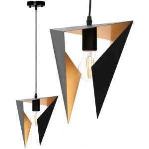 Toolight Black Triangle Pendant Lamp - E27 Adjustable Ceiling Light Toolight Black Triangle Pendant Lamp - E27 Adjustable Ceiling Light