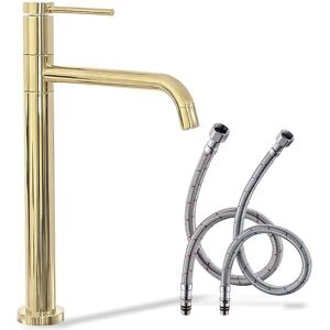 Rea Lugano Slim Gold High - Bathroom Faucet Rea Lugano Slim Gold High - Bathroom Faucet