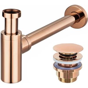 Rea Universal Basin Siphon - Rose Gold - Suitable for all washbasins with 45mm outlet Rea Universal Basin Siphon - Rose Gold - Suitable for all washbasins with 45mm outlet