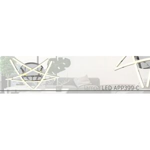 Toolight LED Ceiling Light - Modern Star Design - 58x58cm - Chrome Toolight LED Ceiling Light - Modern Star Design - 58x58cm - Chrome