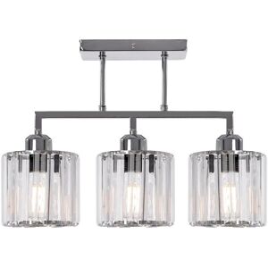 Toolight Kromivalaisin - Katossa roikkuva - 3 Valon Pisteet - E27 - Moderni Muotoilu Toolight Kromivalaisin - Katossa roikkuva - 3 Valon Pisteet - E27 - Moderni Muotoilu