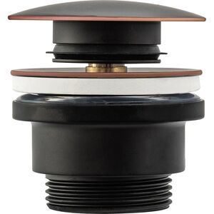 Rea Old Black Brass Round Click-Clack Waste Plug Sink Basin - Waste Plug Rea Old Black Brass Round Click-Clack Waste Plug Sink Basin - Waste Plug