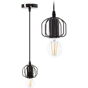 TOOLIGHT - APP595-1CP - Nero - 1-Light E27 - Ceiling Pendant Lamp TOOLIGHT - APP595-1CP - Nero - 1-Light E27 - Ceiling Pendant Lamp