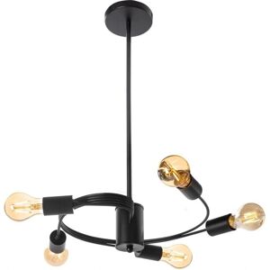 Toolight Black Loft Pendant Lamp - Ceiling Light with 5 Points Toolight Black Loft Pendant Lamp - Ceiling Light with 5 Points