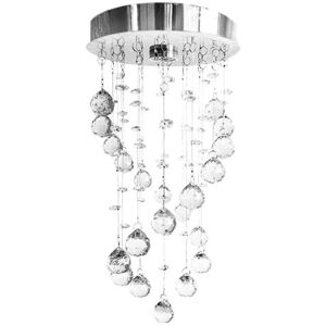 Toolight Crystal Spiral Ceiling Light - Ceiling Lamp - Transparent / Chrome Toolight Crystal Spiral Ceiling Light - Ceiling Lamp - Transparent / Chrome