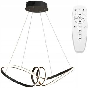 Toolight Black LED Lamp - Modern Suspension Light - 70W, Remote Control Toolight Black LED Lamp - Modern Suspension Light - 70W, Remote Control