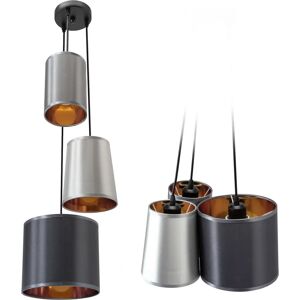 Toolight Modern Suspension Lamp - E27 3-Pin Adjustable Gray Toolight Modern Suspension Lamp - E27 3-Pin Adjustable Gray