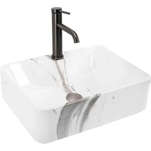 Rea Kelly Marmo Lavabo in ceramica da appoggio Rea Kelly Marmo Lavabo in ceramica da appoggio