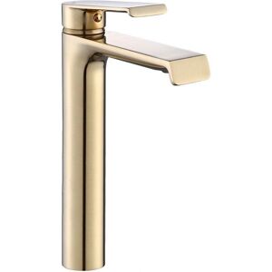 Rea Hass Gold High Bathroom Faucet - High-Quality Brass, Gold Finish Rea Hass Gold High Bathroom Faucet - High-Quality Brass, Gold Finish