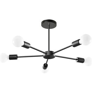 Toolight Musta kattovalaisin - Moderni geometrinen muotoilu - 60W - E27 - 52x52x25cm - Katto-valaisin Toolight Musta kattovalaisin - Moderni geometrinen muotoilu - 60W - E27 - 52x52x25cm - Katto-valaisin
