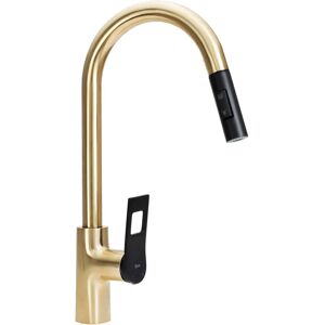 Rea Gold Black Küchenarmatur - Langlebiger Messingkörper & Keramikkopf Rea Gold Black Küchenarmatur - Langlebiger Messingkörper & Keramikkopf