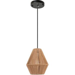 Toolight Modern Brown Wood Pendant Lamp - 60W LED - Adjustable Height Toolight Modern Brown Wood Pendant Lamp - 60W LED - Adjustable Height