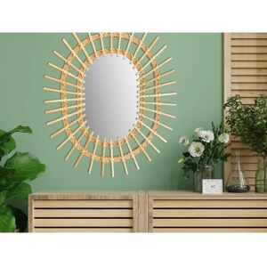 Tutumi Seinän Peili - 57cm Boho Tyylinen Rattan Tutumi Seinän Peili - 57cm Boho Tyylinen Rattan