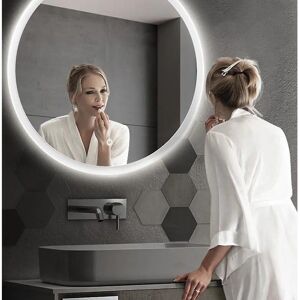 Tutumi Valkoinen LED-peili - 60cm - Moderni Muotoilu Tutumi Valkoinen LED-peili - 60cm - Moderni Muotoilu