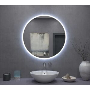 Lustro LED Białe Tutumi - 80cm - Nowoczesna dekoracja do łazienki i sypialni Lustro LED Białe Tutumi - 80cm - Nowoczesna dekoracja do łazienki i sypialni
