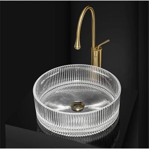 Rea Ingrid Transparent Modern Glass Washbasin - Washbasin Rea Ingrid Transparent Modern Glass Washbasin - Washbasin