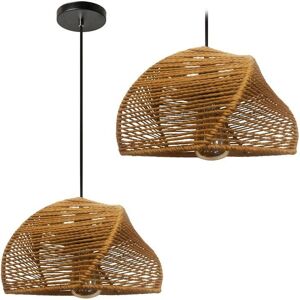 TOOLIGHT Pendant Lamp - 170cm, Brown, E27, Ceiling Mount - Light Fixture TOOLIGHT Pendant Lamp - 170cm, Brown, E27, Ceiling Mount - Light Fixture