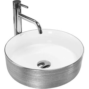 Rea Sami Cepillo Plateado - Lavabo de encimera Rea Sami Cepillo Plateado - Lavabo de encimera