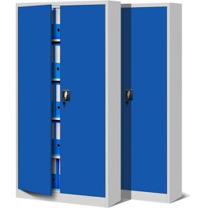 Armoire métallique JAN - Étagères réglables - 185x90x40cm - Publicité Armoire métallique JAN - Étagères réglables - 185x90x40cm - Publicité