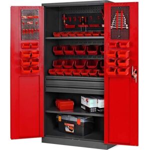 JAN NOWAK - TC02AM 920x1850x500 - Antracit-Rosu - Tool cabinet JAN NOWAK - TC02AM 920x1850x500 - Antracit-Rosu - Tool cabinet