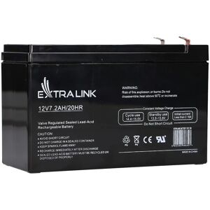 Extralink 12V 7,2Ah Batteri - Försluten Blybatteri Extralink 12V 7,2Ah Batteri - Försluten Blybatteri
