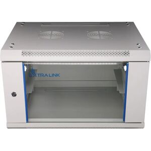 Armario rack Extralink 6U 600x600 Gris Montaje en pared - Armario de servidores Armario rack Extralink 6U 600x600 Gris Montaje en pared - Armario de servidores