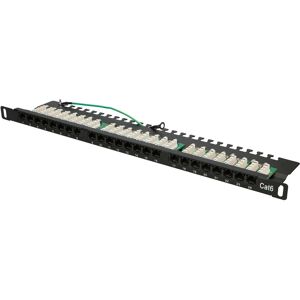 Extralink EX.9663 Patch Panel - 24 Portar, Cat6 UTP, 0,5U, Rackmonterad Extralink EX.9663 Patch Panel - 24 Portar, Cat6 UTP, 0,5U, Rackmonterad