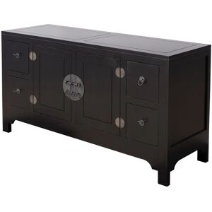 Dekoria Moderne Kommode - 137x45x76cm - Schwarz Dekoria Moderne Kommode - 137x45x76cm - Schwarz