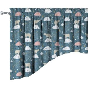 Yellow Tipi - Lambrekin łuk - Niebieski - 200x75+5 cm - Valance Yellow Tipi - Lambrekin łuk - Niebieski - 200x75+5 cm - Valance